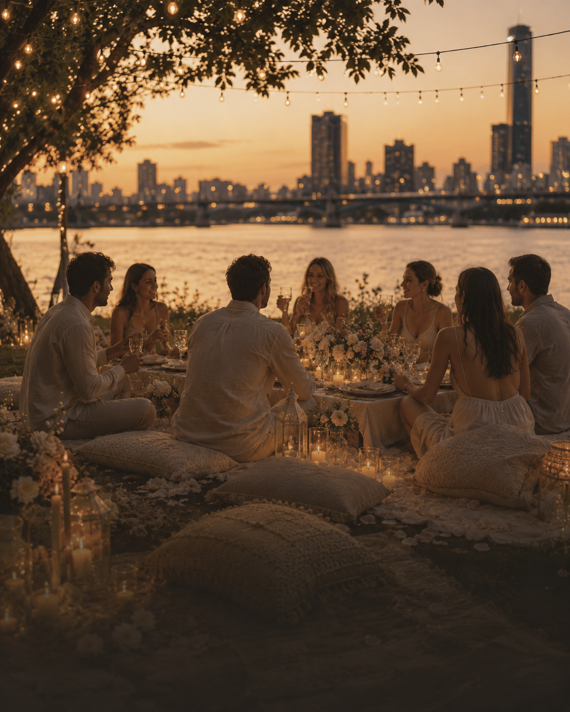 Custom picnic celebration setup
