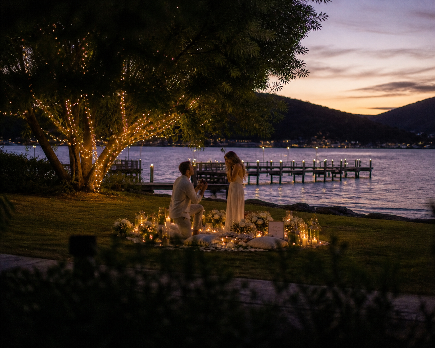 Ever After Proposal picnic setup